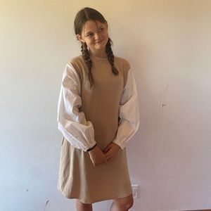 Balloon sleeve dress